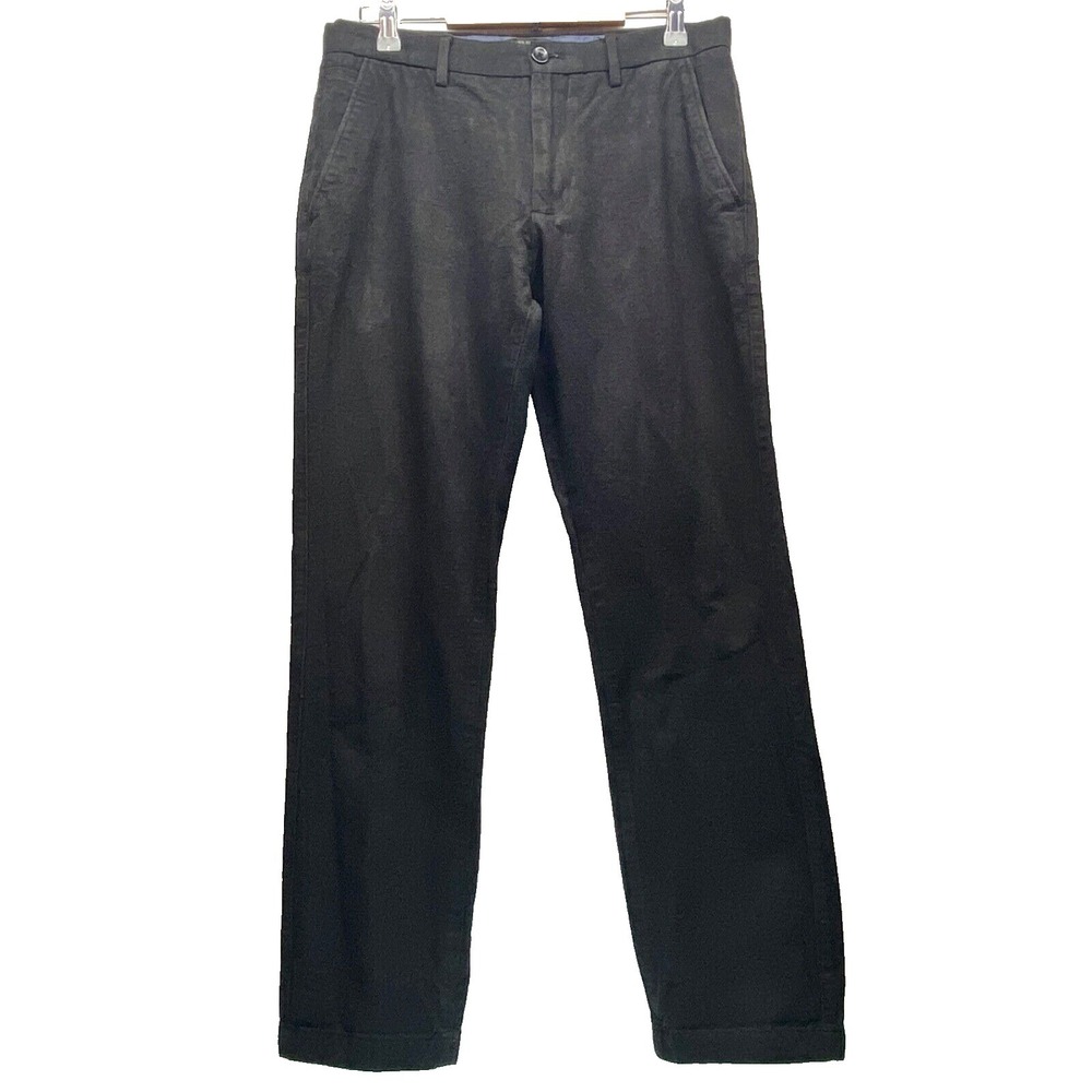 Banana Republic Kentfield Pant Men's 32x32 Dark Navy Cuffed‎ Chino Stretch GUC